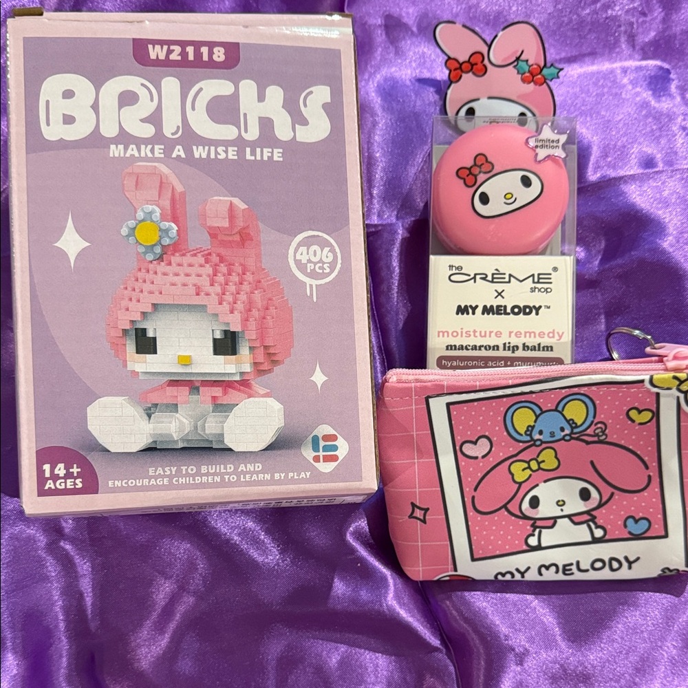 My Melody Brick Set and Accessories gift set